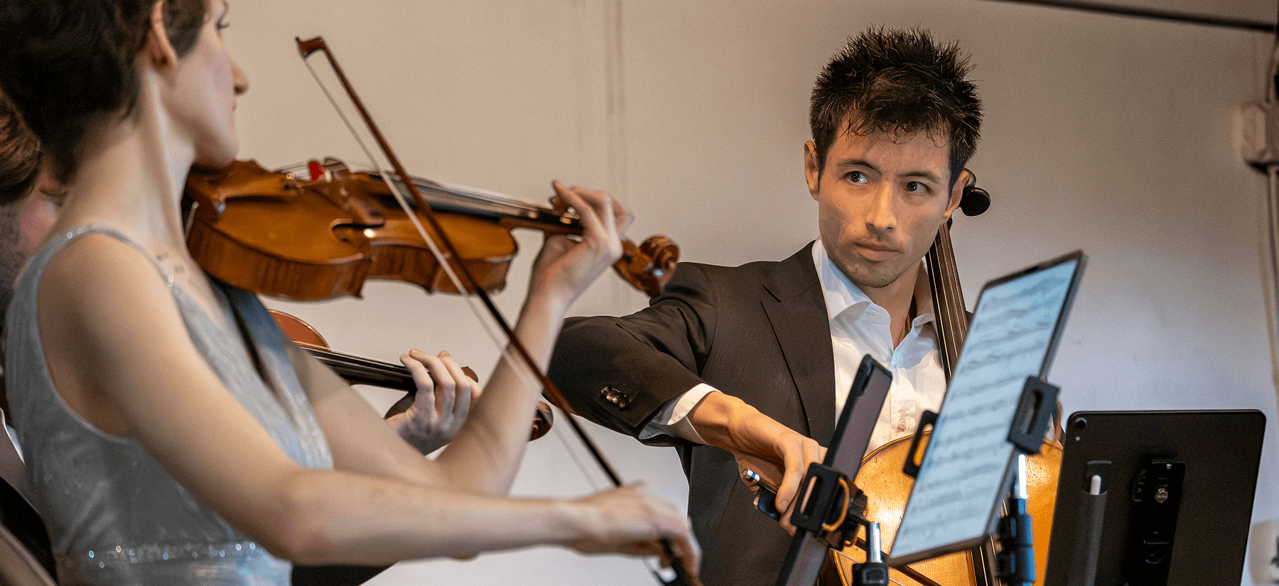 people playing a musical instrument